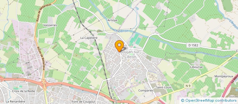 localisation de l'entreprise MONSIEUR JACQUES SANCHO  BOUJAN-SUR-LIBRON