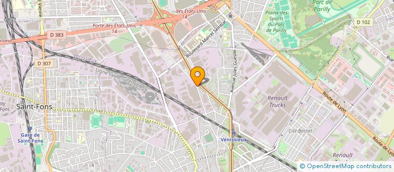 localisation de l'entreprise MONSIEUR JACQUES SAQUET  VENISSIEUX