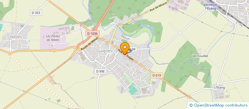 localisation de l'entreprise MONSIEUR JACQUES SARNEL à GUIGNES