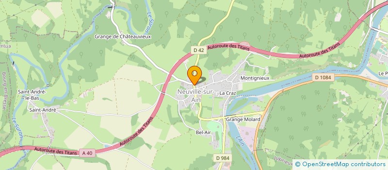 localisation de l'entreprise MONSIEUR JACQUES SARRAILH à NEUVILLE-SUR-AIN
