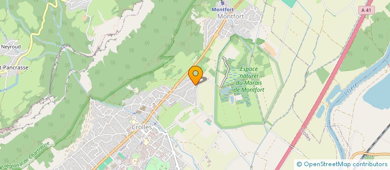 localisation de l'entreprise MONSIEUR JACQUES SARRAULT à CROLLES