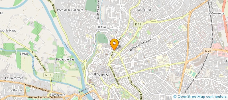 localisation de l'entreprise MONSIEUR JACQUES SARROUY à BEZIERS