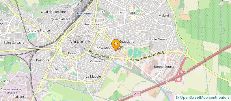 localisation de l'entreprise MONSIEUR JACQUES SAURY  NARBONNE