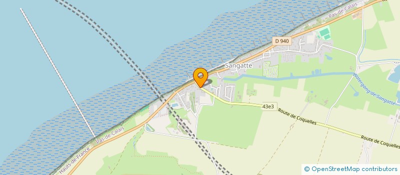 localisation de l'entreprise MONSIEUR JACQUES SAUVAGE  SANGATTE