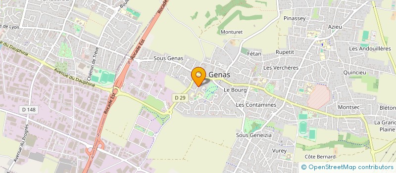 localisation de l'entreprise MONSIEUR JACQUES SAUVAGEON  GENAS