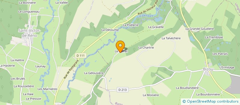 localisation de l'entreprise MONSIEUR JACQUES SECRETAIN  BIZOU