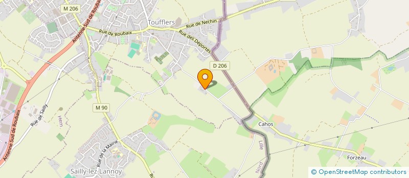 localisation de l'entreprise MONSIEUR JACQUES SELOSSE  TOUFFLERS