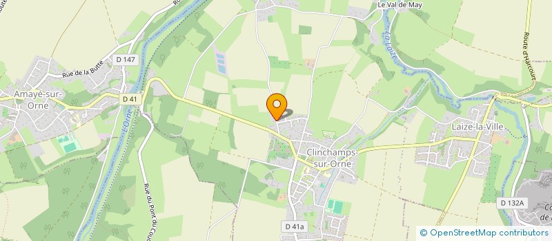 localisation de l'entreprise MONSIEUR JACQUES SENECAL  LAIZE-CLINCHAMPS