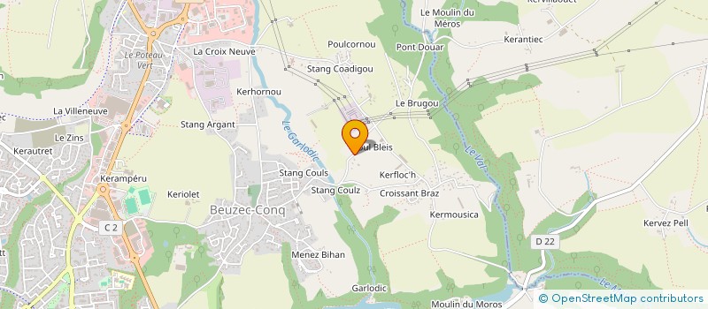 localisation de l'entreprise MONSIEUR JACQUES SENTENAC  CONCARNEAU