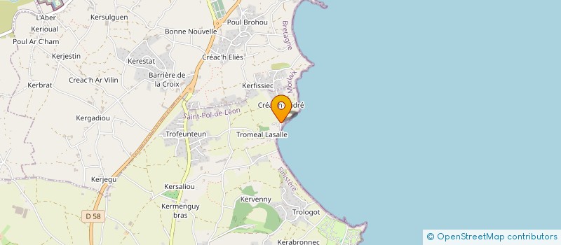 localisation de l'entreprise MONSIEUR JACQUES SEVERE  SAINT-POL-DE-LEON