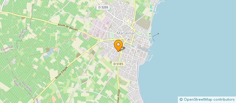 localisation de l'entreprise MONSIEUR JACQUES SIINO à MARSEILLAN