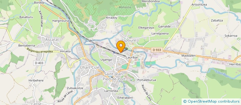 localisation de l'entreprise MONSIEUR JACQUES SIMON  SAINT-JEAN-PIED-DE-PORT