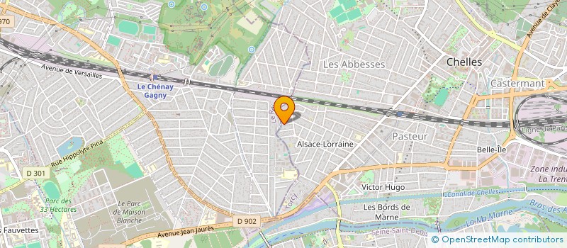 localisation de l'entreprise MONSIEUR JACQUES SIMON  CHELLES