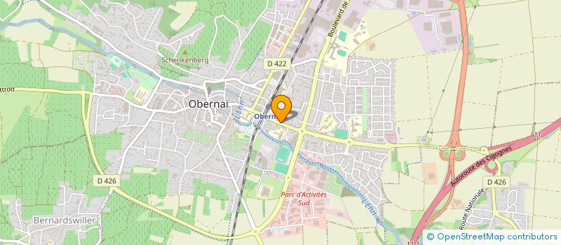 localisation de l'entreprise MONSIEUR JACQUES SIMONET  OBERNAI