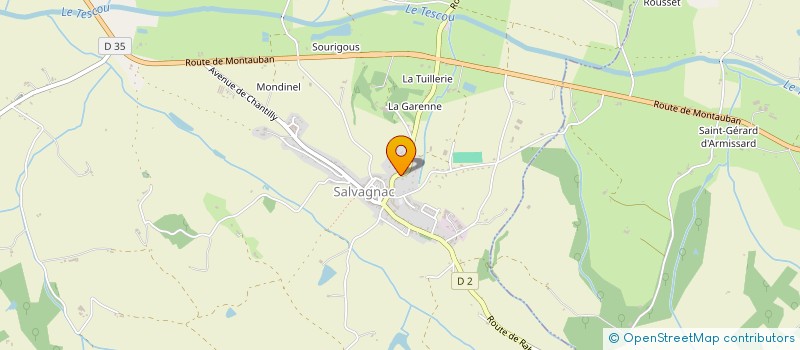 localisation de l'entreprise MONSIEUR JACQUES SIRUGUE à SALVAGNAC