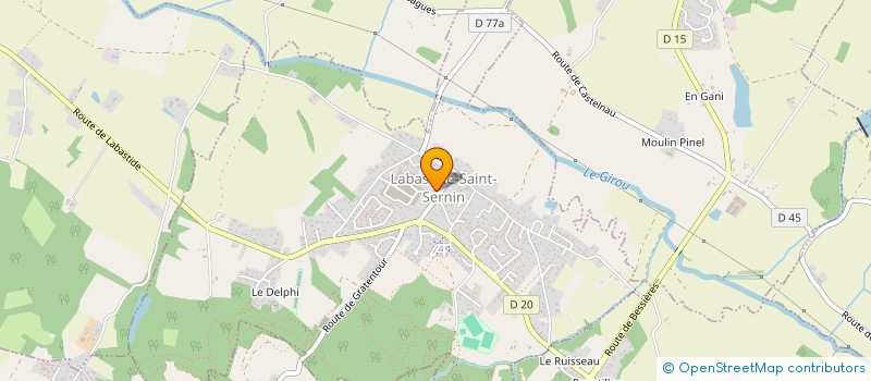 localisation de l'entreprise MONSIEUR JACQUES SIRVEN  VILLAUDRIC