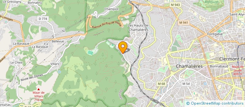 localisation de l'entreprise MONSIEUR JACQUES SOLE  CHAMALIERES