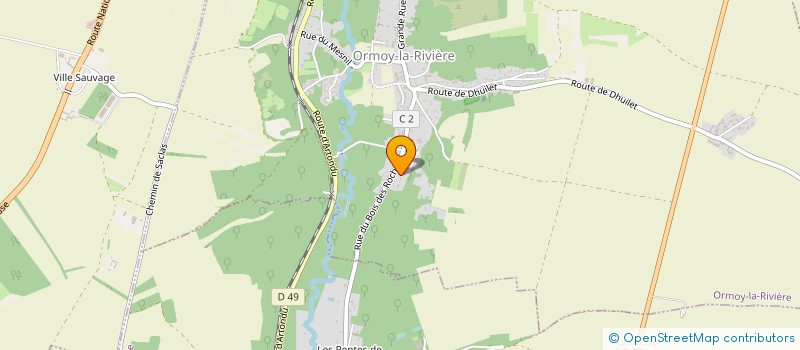 localisation de l'entreprise MONSIEUR JACQUES SORET  ORMOY-LA-RIVIERE
