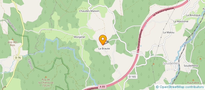 localisation de l'entreprise MONSIEUR JACQUES SOULARUE  SOUDEILLES