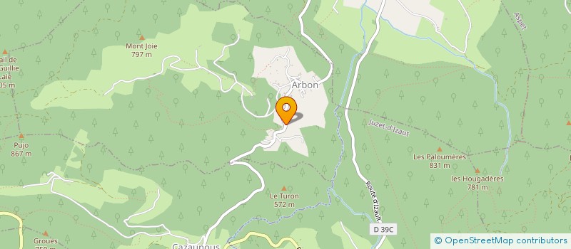 localisation de l'entreprise MONSIEUR JACQUES SOULERE  ARBON