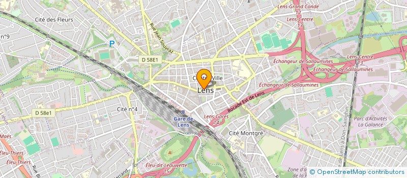 localisation de l'entreprise MONSIEUR JACQUES SPENNICK  LENS