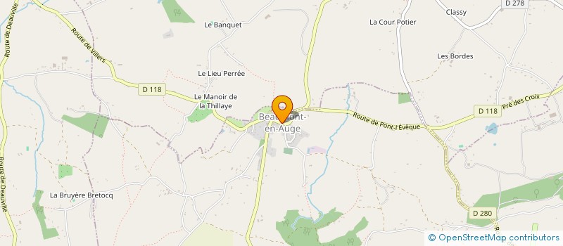 localisation de l'entreprise MONSIEUR JACQUES STORA à BEAUMONT-EN-AUGE