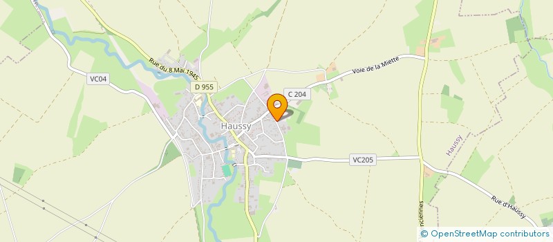 localisation de l'entreprise MONSIEUR JACQUES SUEUR  HAUSSY