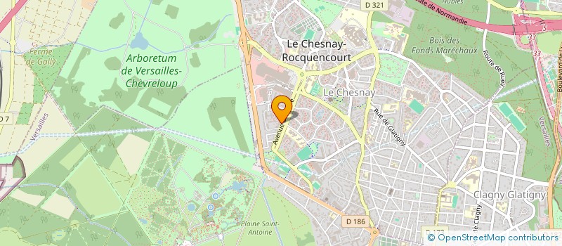 localisation de l'entreprise MONSIEUR JACQUES SURZUR  LE CHESNAY-ROCQUENCOURT