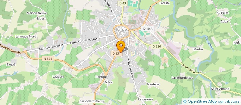 localisation de l'entreprise MONSIEUR JACQUES SUTRA  EAUZE