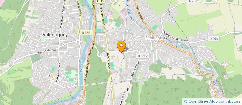 localisation de l'entreprise MONSIEUR JACQUES TALBOT  SELONCOURT