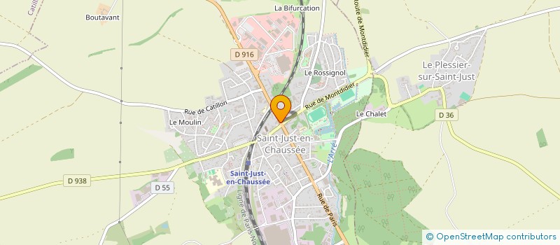 localisation de l'entreprise MONSIEUR JACQUES TALLIER  SAINT-JUST-EN-CHAUSSEE