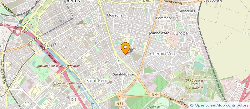 localisation de l'entreprise MONSIEUR JACQUES TAQUET à REIMS