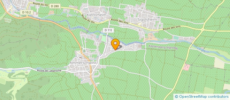 localisation de l'entreprise MONSIEUR JACQUES TEMPE  AMMERSCHWIHR