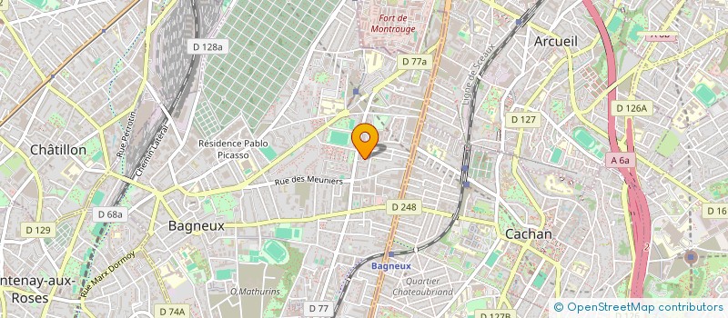 localisation de l'entreprise MONSIEUR JACQUES TENIERE à BAGNEUX