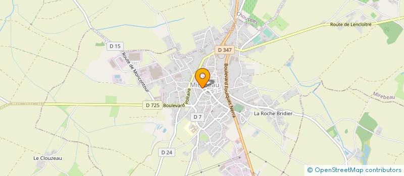 localisation de l'entreprise MONSIEUR JACQUES TESSIER à MIREBEAU