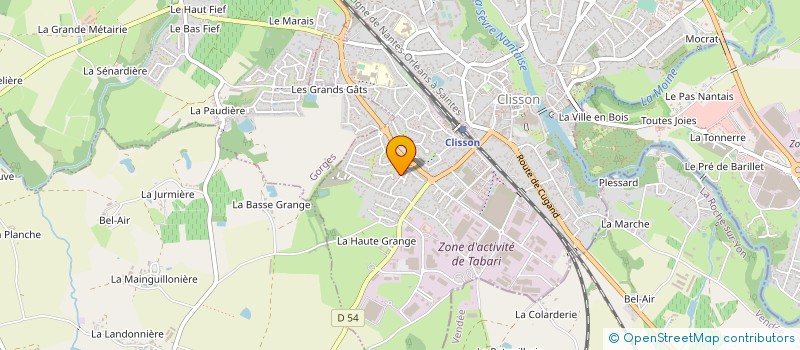 localisation de l'entreprise MONSIEUR JACQUES TEXIER à CLISSON