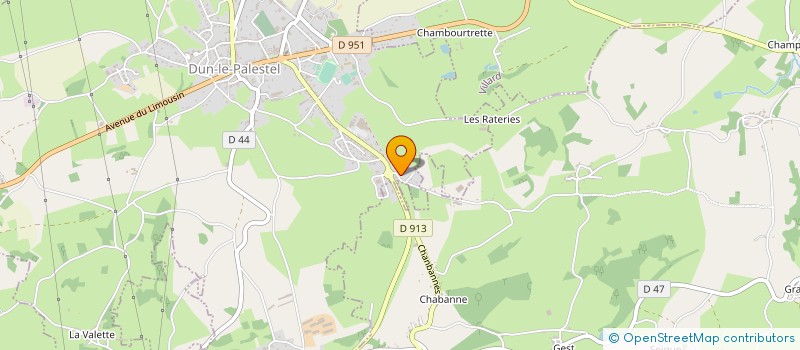 localisation de l'entreprise MONSIEUR JACQUES TEYTAUD à DUN-LE-PALESTEL