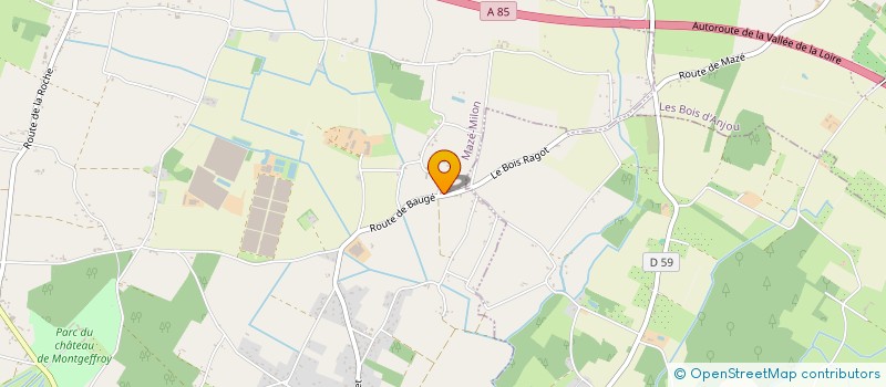 localisation de l'entreprise MONSIEUR JACQUES THAREAU  MAZE-MILON