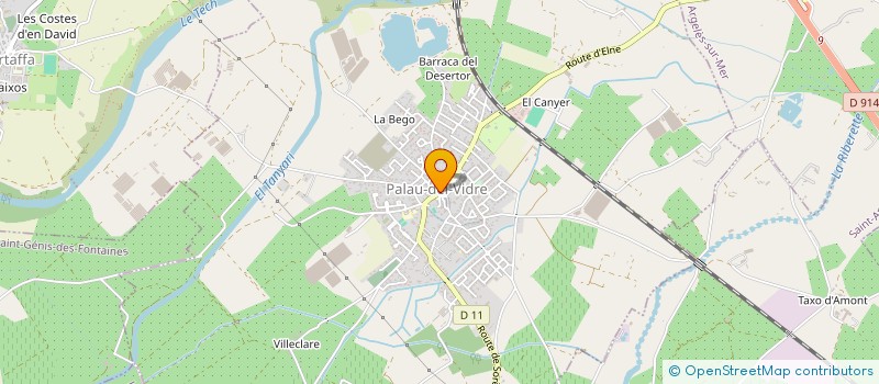 localisation de l'entreprise MONSIEUR JACQUES THELLIER  PALAU-DEL-VIDRE