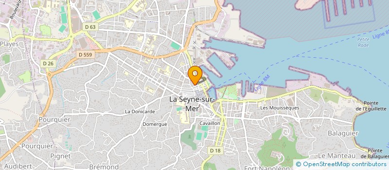 localisation de l'entreprise MONSIEUR JACQUES THEURIET à LA SEYNE-SUR-MER