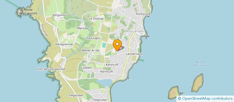 localisation de l'entreprise MONSIEUR JACQUES THEVENON  ROSCANVEL