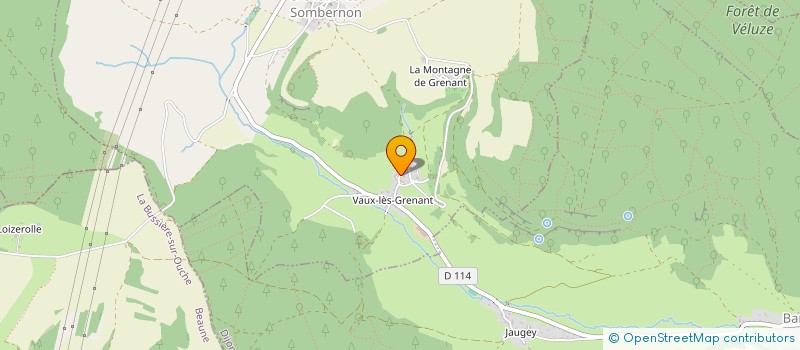 localisation de l'entreprise MONSIEUR JACQUES THIBAUT  GRENANT-LES-SOMBERNON