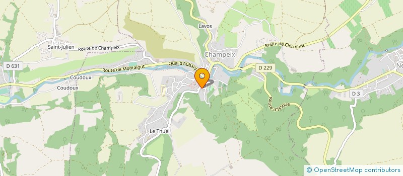 localisation de l'entreprise MONSIEUR JACQUES THIERRY à MONTAIGUT-LE-BLANC