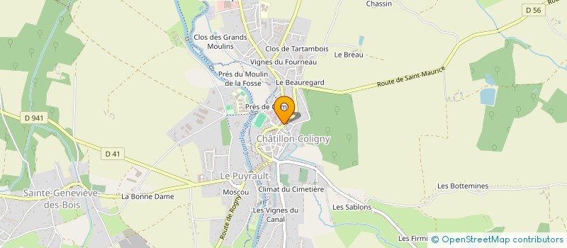 localisation de l'entreprise MONSIEUR JACQUES THIERRY à CHATILLON-COLIGNY