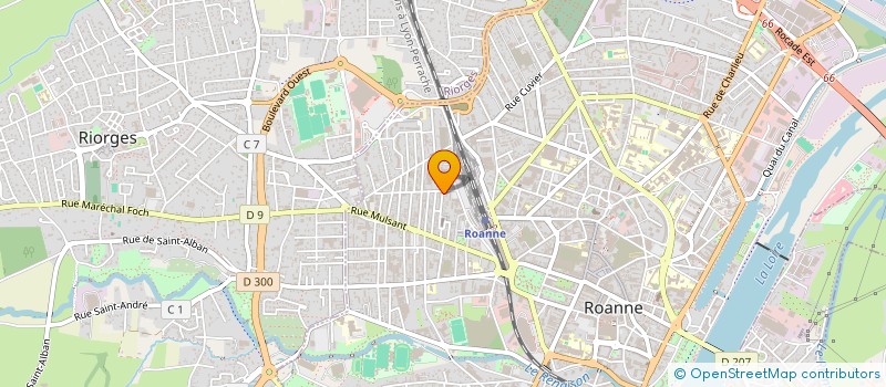 localisation de l'entreprise MONSIEUR JACQUES THINON  ROANNE