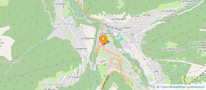 localisation de l'entreprise MONSIEUR JACQUES THIOLIERE  MORZINE