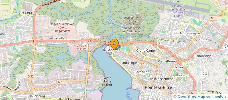 localisation de l'entreprise MONSIEUR JACQUES THOMAREL  POINTE A PITRE