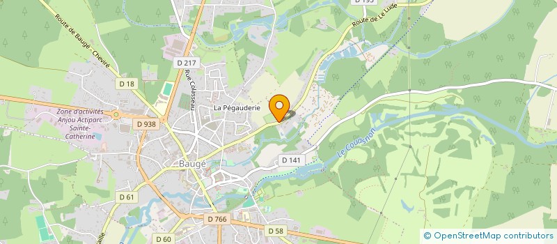 localisation de l'entreprise MONSIEUR JACQUES THOMAS  BAUGE-EN-ANJOU