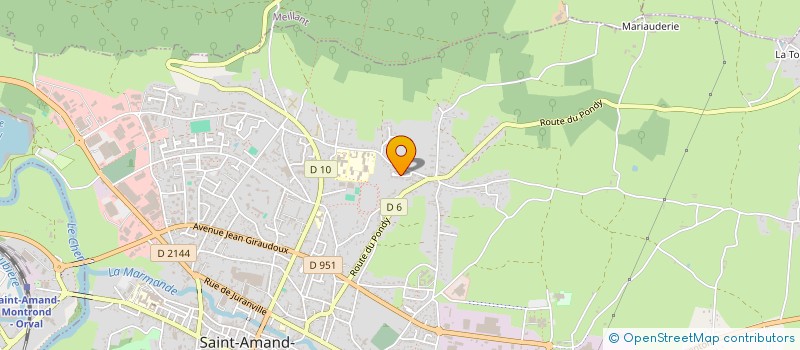 localisation de l'entreprise MONSIEUR JACQUES THOMAS  SAINT-AMAND-MONTROND