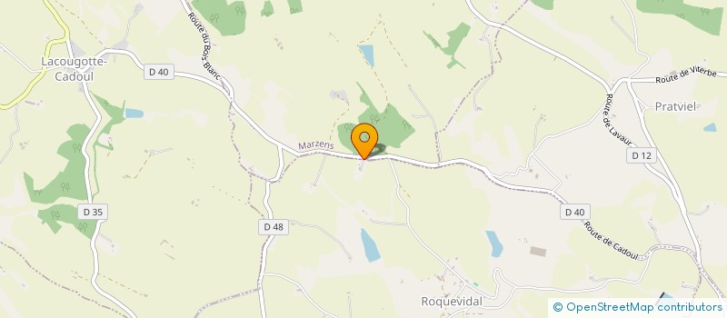 localisation de l'entreprise MONSIEUR JACQUES THOMAS  PECHAUDIER